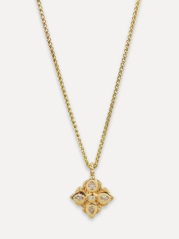 14K Mini Shiva Diamond Necklace