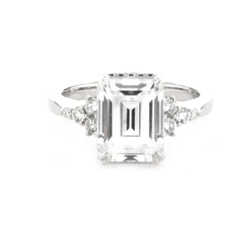 0.29 ctw Diamond Hidden Halo Engagement Ring