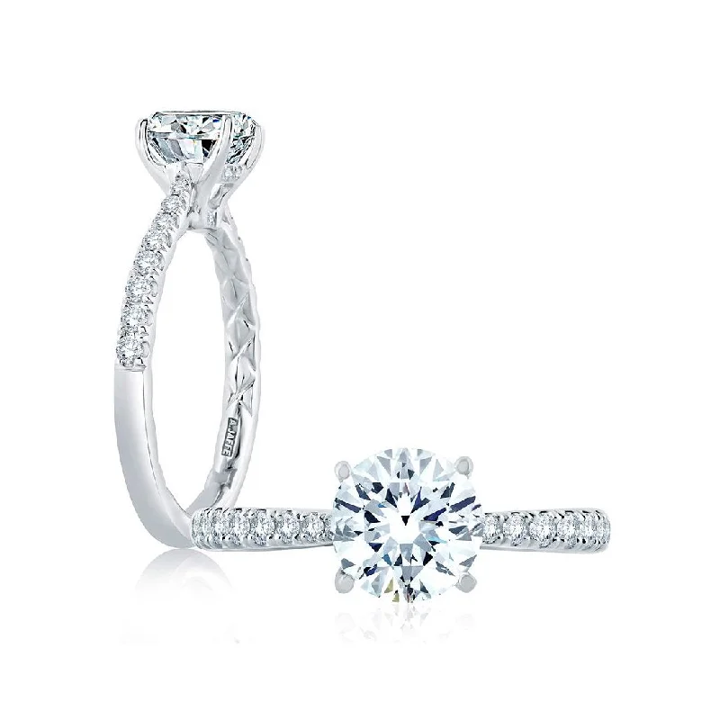 0.26 ctw Diamond Hidden Halo Engagement Ring