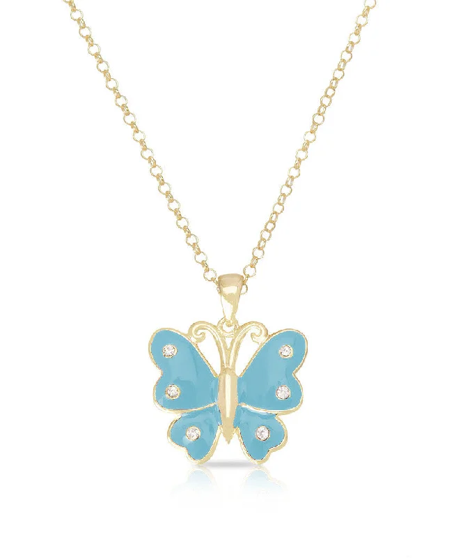 Butterfly Pendant (Turquoise)