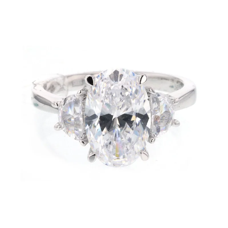 0.64 ctw Diamond Three-Stone Engagement Ring