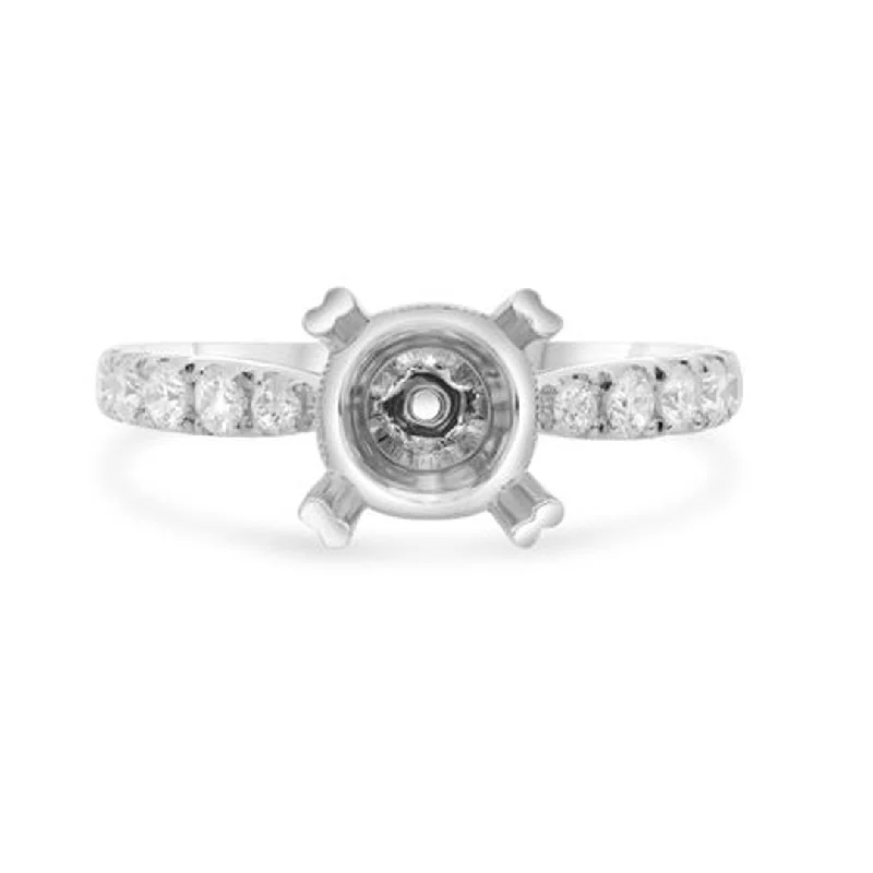 0.55 ctw Diamond Halo Engagement Ring