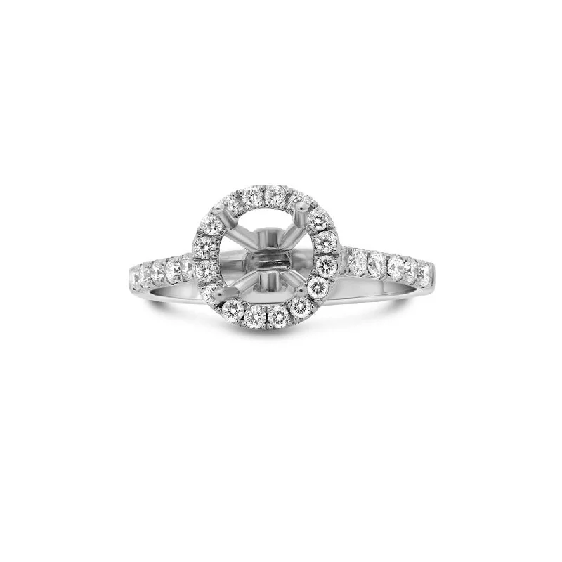 0.50 ctw Diamond Halo Engagement Ring