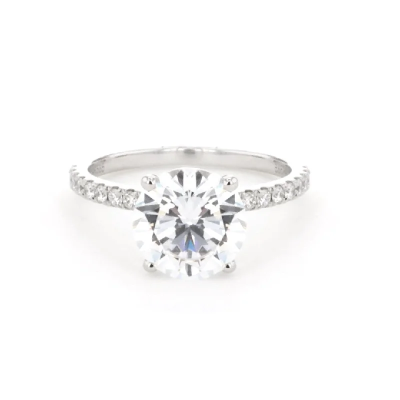 0.22 ctw Diamond Hidden Halo Engagement Ring