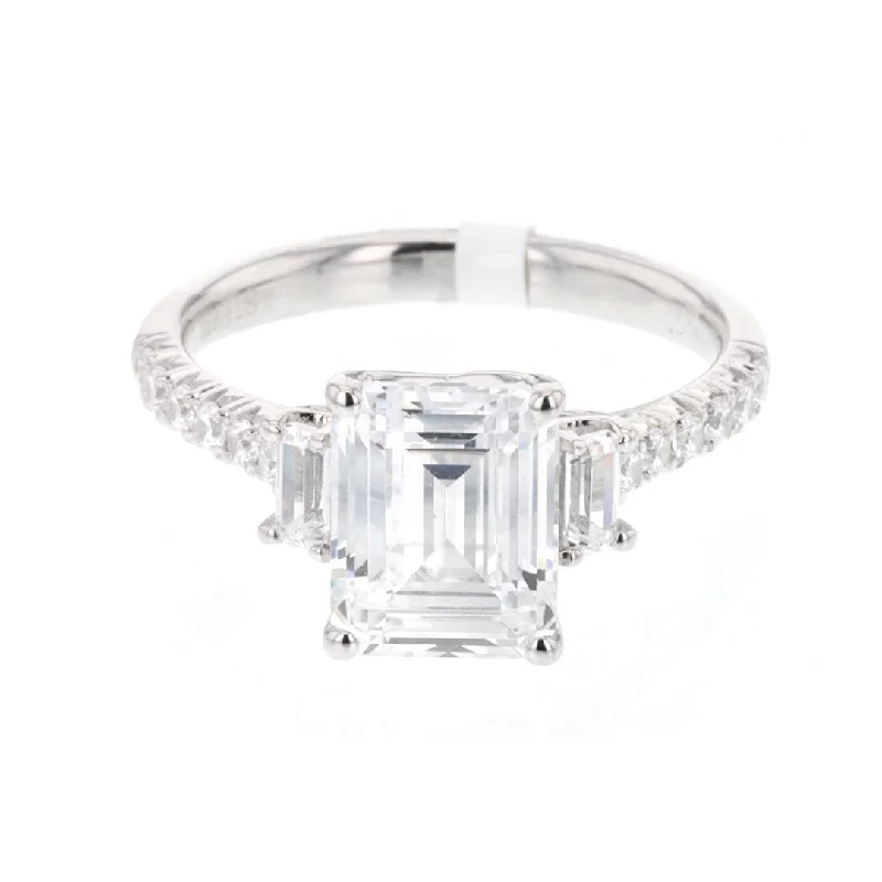 0.64 ctw Diamond Three-Stone Engagement Ring