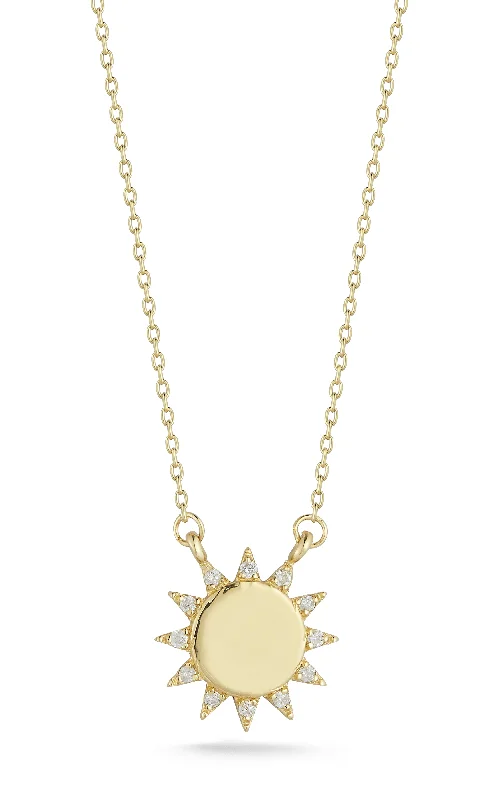 Diamond Sun Necklace