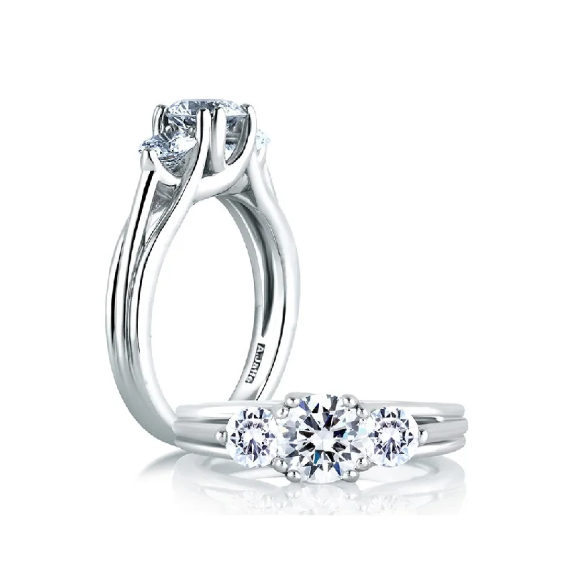 0.60 ctw Diamond Three-stone Engagement Ring