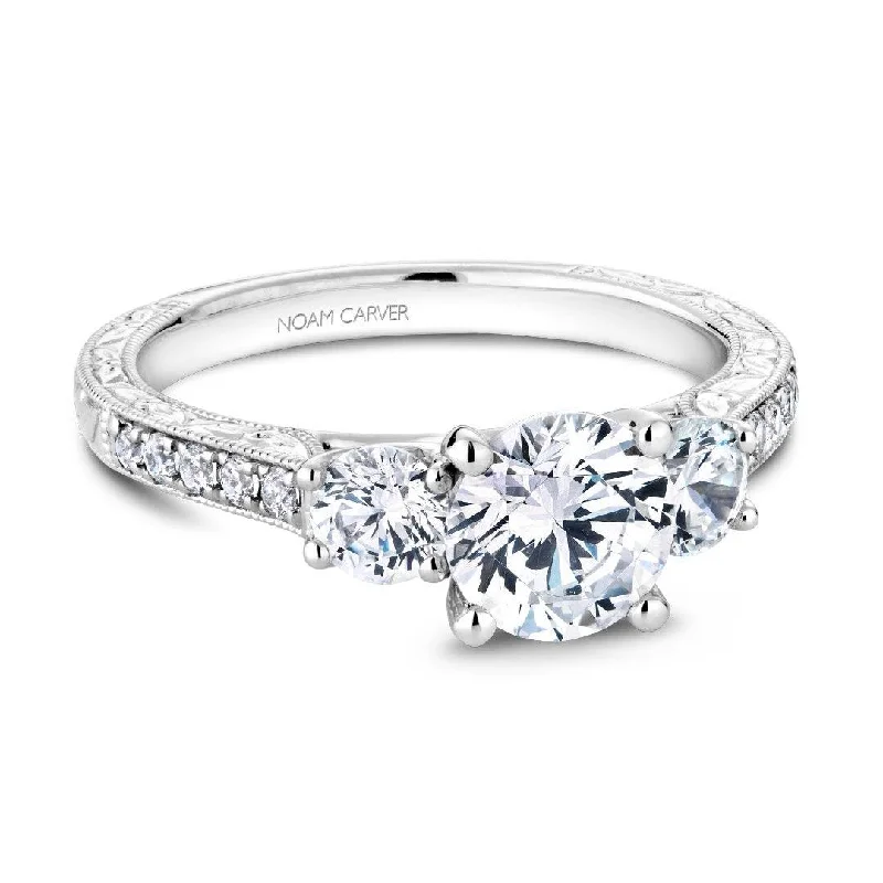 0.65 ctw Diamond Three-Stone Engagement Ring