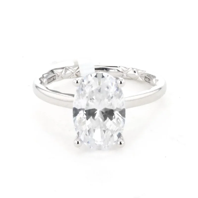 0.08 ctw Diamond Hidden Halo Engagement Ring