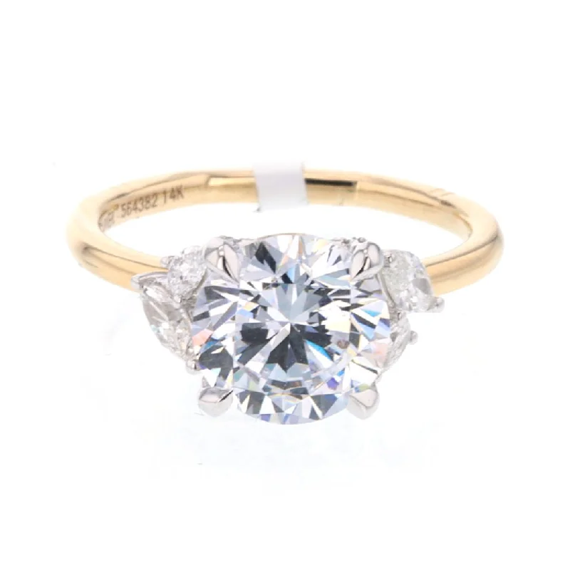 0.42 ctw Diamond Hidden Halo Engagement Ring