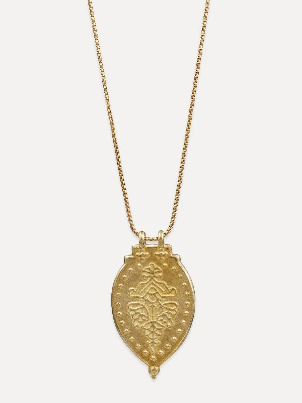 Laxmi Shield Necklace "good fortune & abundance"