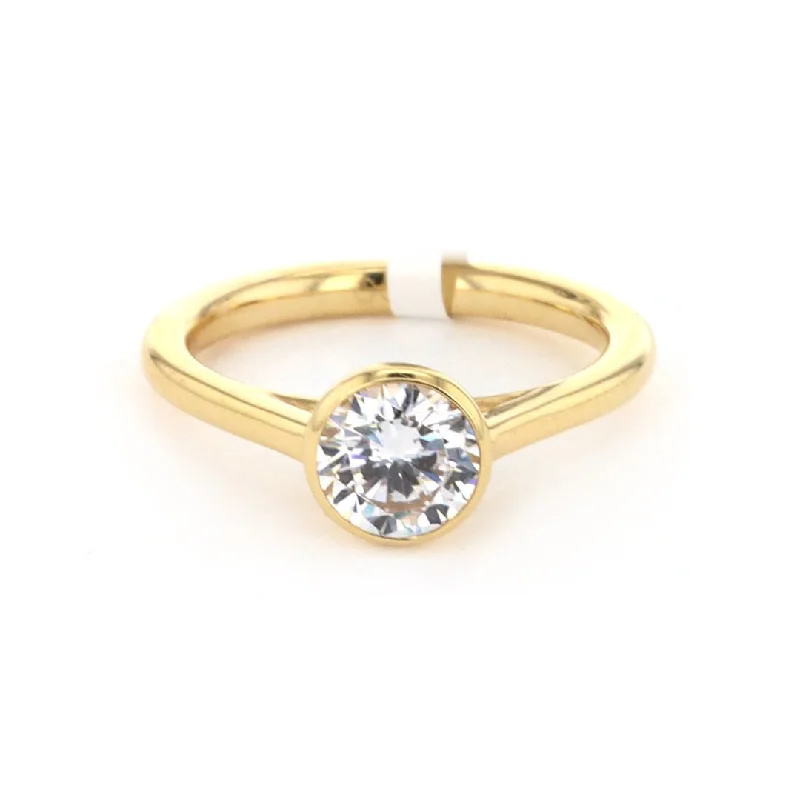 Bezel Solitaire Engagement Ring | M10269011